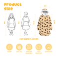 thumbnail image 3 of Dachshund and Bone Orange Pattern Oversized Sherpa Fleece Wearable Blanket Hoodie, Double-Sided Warm Fuzzy Pullover with Super Pockets for Women & Men, 3 of 6