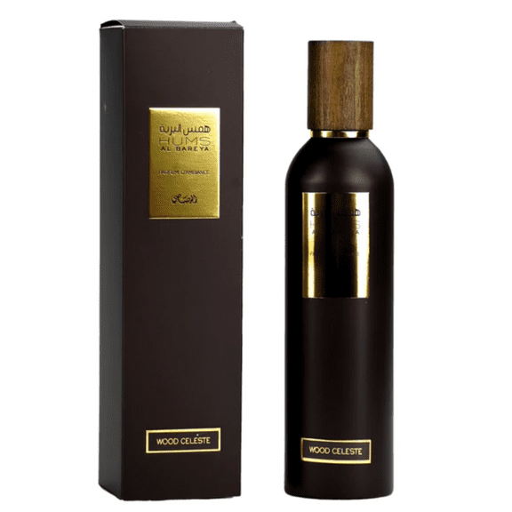 Rasasi Hums Al Bareya Wood Celeste Air Freshener Spray with Natural Scent - 250 ml (8.4 oz)