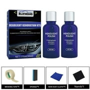 2pcs Headlight Restorer Hgkj 8 Car Lights Polishing Kit Chemical Repair Renovation