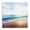 Sunlit Beach Waves Sea Shoreline, variant on Stupell Industries Blue Rolling Waves Landscape Painting Black Floater Framed Canvas Art Print Wall Art, 18 x 18
