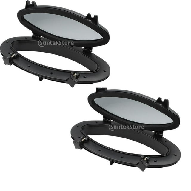 2 Paquetes Portátil Elíptico Oval Apertura Portillo 16 "x 8" Ventana Puerto Portilla Zulema Barco Yate Oval Portilla