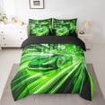 thumbnail image 2 of Castle Fairy Racing Car Twin Bedding Sets for Kids Teens,Black Green Bedding Comforter Set, 2 of 8