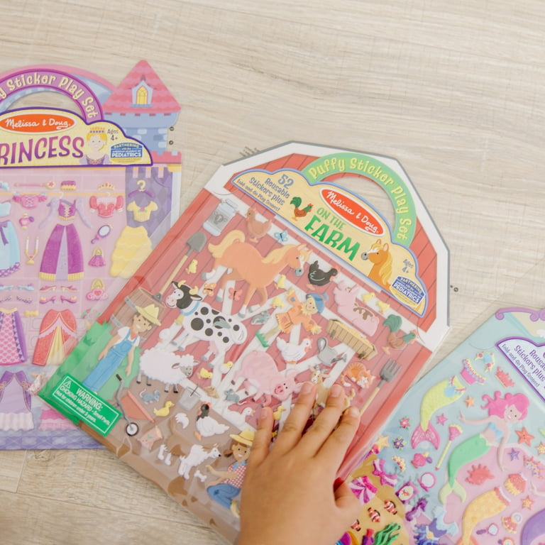 Melissa & Doug Fairy, Princess, Dress-Up & Play House Reusable Sticker Pad Bundle