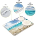 thumbnail image 4 of Coolnut Summer Beach Dish Drying Mat for Kitchen, 16 x 18 Inch Microfiber Absorbent Dish Drying Pad, Machine Washable Kitchen Counter Protect Mats, 4 of 7