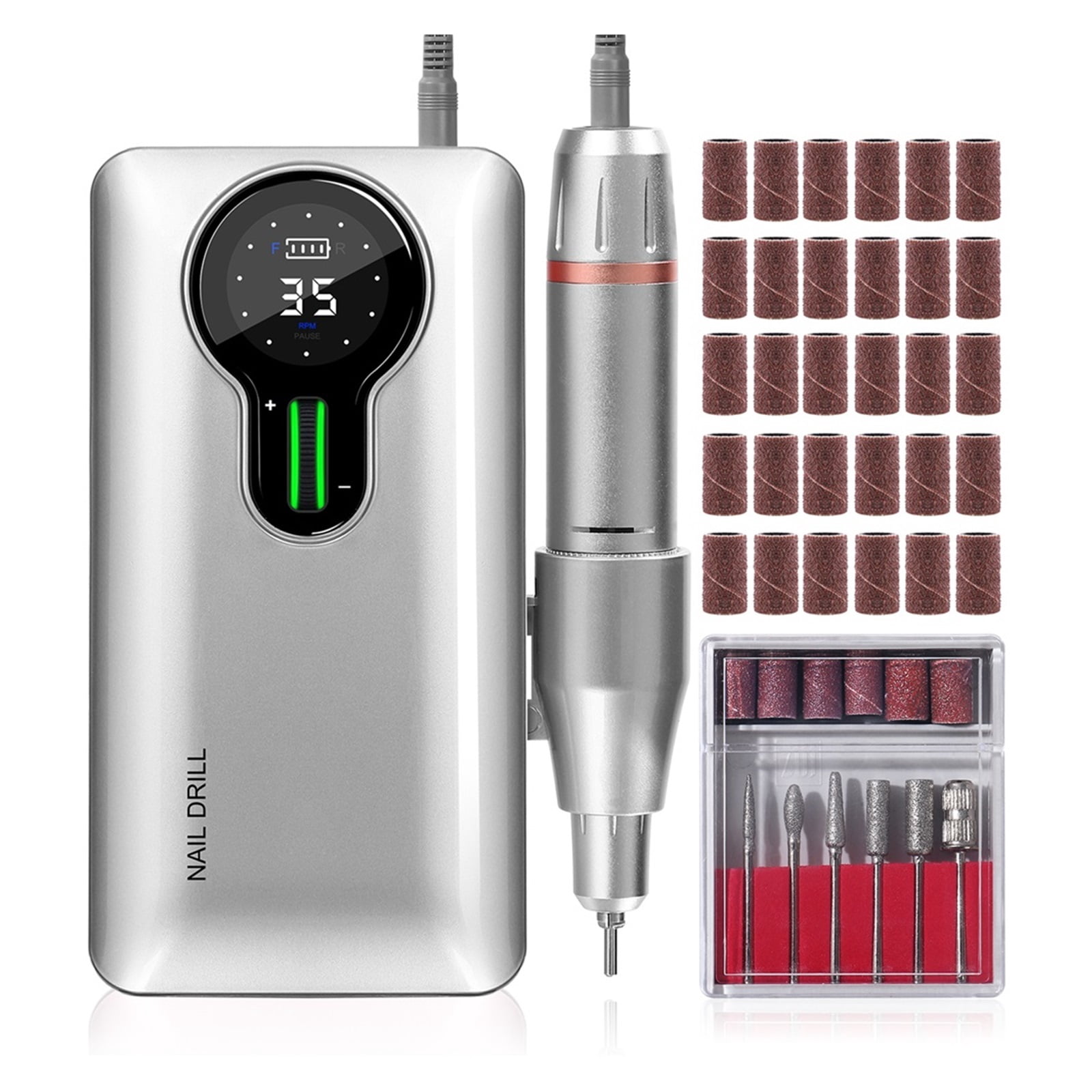 35000 RPM Nail Drill For Manicure, Electric Nails Sander, Nails Polisher, Cutter File For Nail Art Equipment, Nail Sander Bits