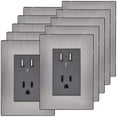 thumbnail image 1 of Placa Contacto de Pared Inoxium2U1COxford 10Pzas USBx2/Contacto 110/125-250VCA 15A 50/60Hz 5VDC 2.1A Plateado/Oxford Ace, 1 of 2