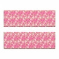 thumbnail image 2 of Strawberries Bench Cushion Set of 2, Floral Berries Pattern Fruity and Spring Time Layout Vintage Garden Art, Standard Size Foam Pad and Decorative Cover, Pink Multicolor, by Ambesonne, 2 of 4