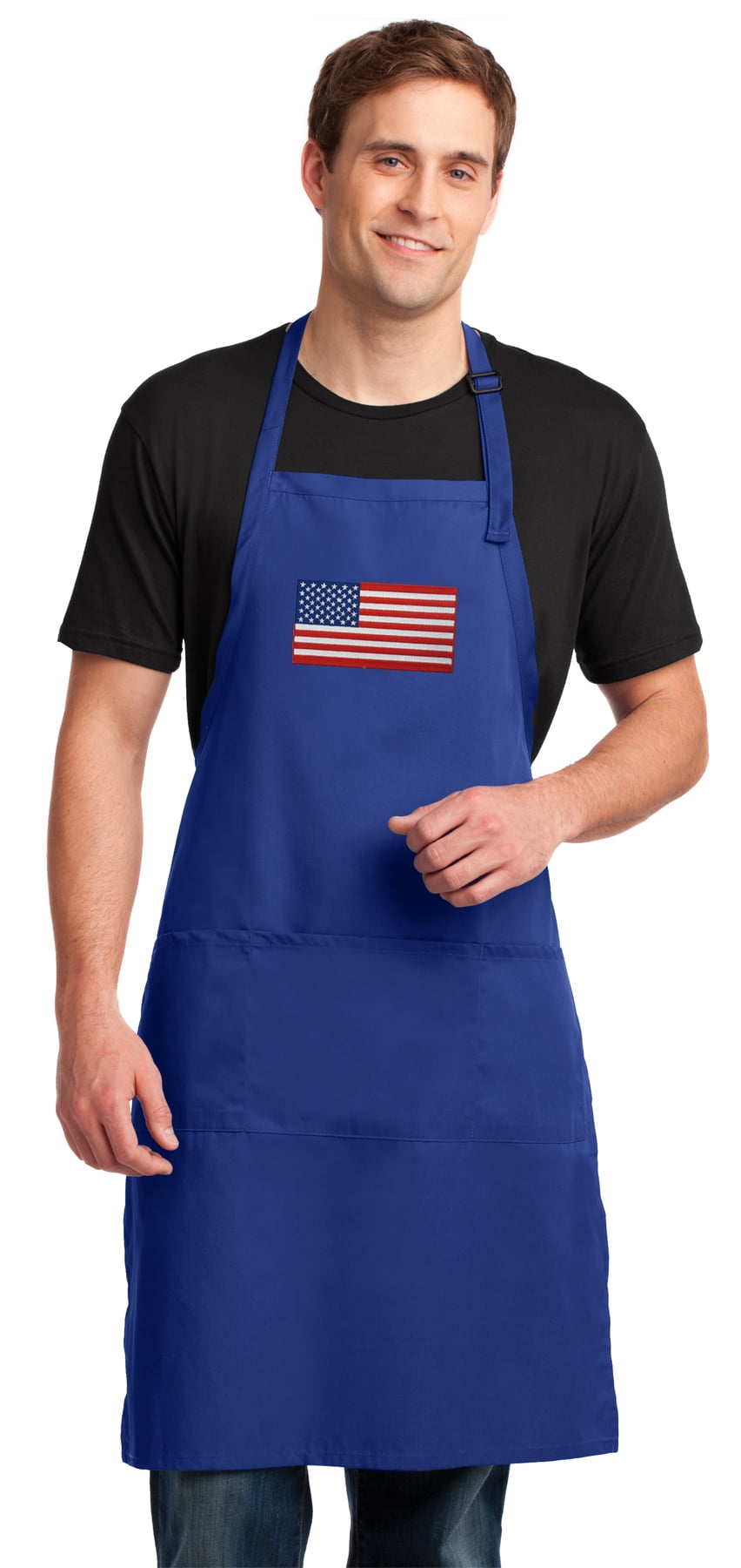 Large American Flag Aprons Long Chef Style Apron for Him Or Her