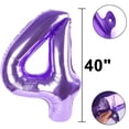 thumbnail image 3 of Globo Kelfuoya Número 14 Morado de Foil de 40", 3 of 7
