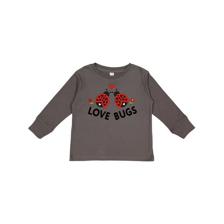 

Inktastic Love Bugs Red Ladybugs Valentine s Day Outfit Gift Toddler Boy or Toddler Girl Long Sleeve T-Shirt