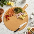 thumbnail image 2 of ZWILLING BBQ+ Plant Fiber Round Pizza Server Board – Lightweight Eco-Friendly Serving Board for Pizza, Charcuterie, Cheese & Appetizers, Natural, 2 of 4