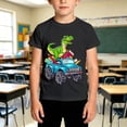thumbnail image 2 of Back to School Shirt Casual Cartoon Prints Boys T Shirts Crewneck Short Sleeve Kids Clothes 1-13 Years, 2 of 4