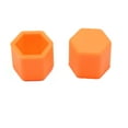 thumbnail image 2 of Unique Bargains 20pcs 17mm Rubber Car Wheel Tire Tyre Nut Screw Cover Caps Hub Protector Orange, 2 of 3