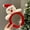 Christmas hat red, variant on 2pcs Cute Plush Reindeer Headband for Women Christmas Costume High Skull Top Antler Headband Gingerbread Man Autumn Winter Face Washing Headband Christmas Birthday Gift