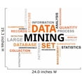 thumbnail image 2 of Wallmonkeys Word Cloud - Data Mining Peel and Stick Wall Decals Mural WM164962 (24 in W x 19 in H), 2 of 4
