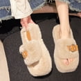 thumbnail image 4 of Gamivast Slippers for Women Indoor Soft Fuzzy Memory Foam Open Toe House Shoes with Anti-Slip Platformed Trendy Cozy Slip-On Loafer with Fleece Lining, 4 of 6