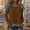 Coffee, variant on LJEFF Women's Waffle Knit Denim Raglan T-Shirt, Comfort Colour Clash Casual Crew Neck Summer Tops White