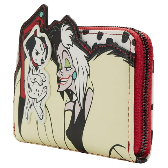 Loungefly Disney 101 Dalmatians Villains Scene Cruella Wallet 101 Dalmatians One Size