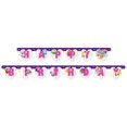 thumbnail image 2 of Shopkins Birthday Party Supplies Bundle includes 1 Happy Birthday Paper Banner, 3 Hanging Decoration Cutouts, 8 Party Photo Props, 1 Dinosaur Sticker Sheet, 2 of 4