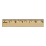 200 Pcs Wooden Rulers 12" long x 1-1/8" wide x 5/32" thick