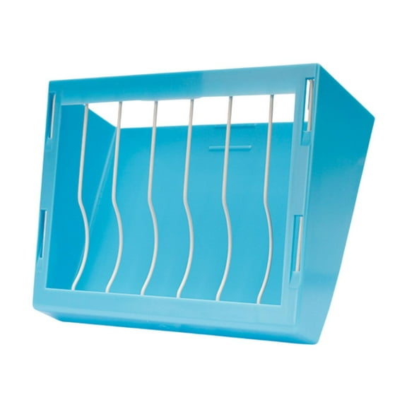 Bvdfgk Hay Feeder Less Waste Cage Accessories for Guinea Pig Ferret Hedgehog Blue