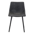 thumbnail image 4 of Daniel Dining Chair Vintage Black Dining Chair, Modern Style, Plush and durable faux leather fabric, Plywood, Indoor Dining, 4 of 5