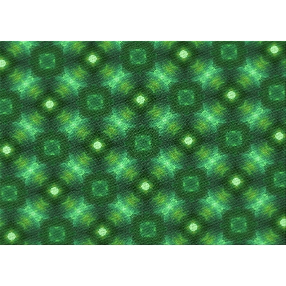 Ahgly Company Machine Washable Indoor Rectangle Transitional Deep Emerald Green Area Rugs, 7' x 10'