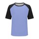 thumbnail image 5 of Camisetas de manga corta de verano para las mujeres Moda casual de manga de Raglan Color bloqueado Top, blusa de manga corta de las mujeres para la primavera, 5 of 8