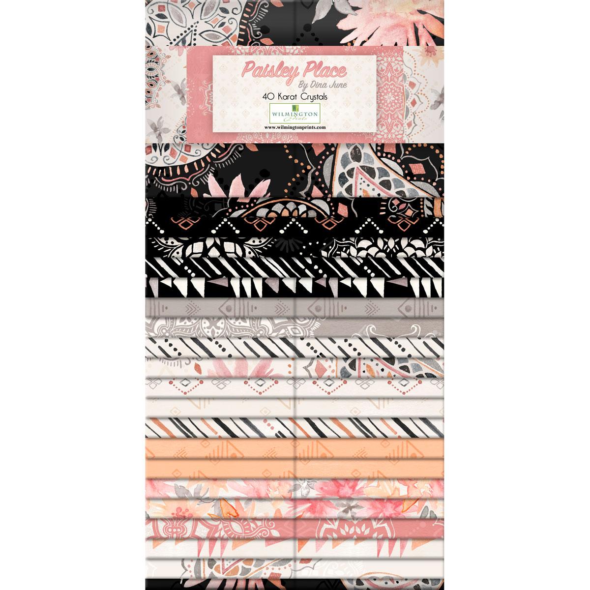 Wilmington Prints Fabrics Paisley Place Dina June Fabric Strips 40