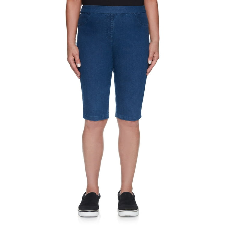 Alfred dunner denim shorts clearance