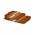thumbnail image 2 of Burnt Orange Beige Striped Towel Set of 3, Soft Microfiber Bath Towels, Hand Towel, Washcloths, Modern Farmhouse Retro Lines Quick-Dry Absorbent Towels for Bathroom Kitchen Hotel Beach Gym Spa, 2 of 7
