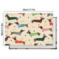 thumbnail image 6 of Colorful Funny Dachshund Summer Placemats Table Placemats Set Of 4-Linen Kitchen Washable Placemats Table Mats 11.8"x17.7"Non-Slip Heat Resistant, 6 of 6