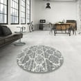 thumbnail image 4 of Ahgly Company Machine Washable Indoor Rectangle Contemporary Grey Gray Area Rugs, 10' x 13', 4 of 7