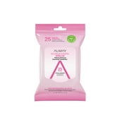 Almay Biodegradable Micellar Makeup Remover Cleansing Towelettes, Hypoallergenic, Cruelty Free, Fragrance Free, Dermatologist Tested, 25 Makeup Remover Wipes, 4.324 oz