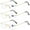 3 Pairs of Gold, variant on 3 Pairs of Blue Light Blocking Rimless BIFOCAL Reading Glasses 3.00 for Men and Women, Rectangle Presbyopic Glasses Metal Frameless Silver Readers +3.00
