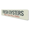 thumbnail image 4 of Fresh Oysters Novelty Decor, Metal Wall Sign - 4x18 Inches, 4 of 4