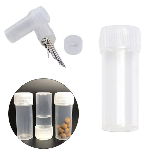 HANDIED Étui de Rangement Accessoires Bouteille de Rangement pour Aiguille en Plastique Transparent Bouteille de Rangement pour Aiguille Couture Accessoires de Machine à Coudre Bouteille de Rangement pour Aiguille