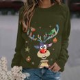 thumbnail image 1 of Pntutb - Sudadera con estampado navideño de manga larga para mujer, informal, a la moda, blusa Pntutb Pntutb-1239, 1 of 1