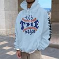 thumbnail image 1 of MHFRRA Sudadera con Capucha para Hombre con Estampado de Fútbol, Informal, Holgada, para Uso Diario, Cómoda y Cálida Azul claro, 1 of 3