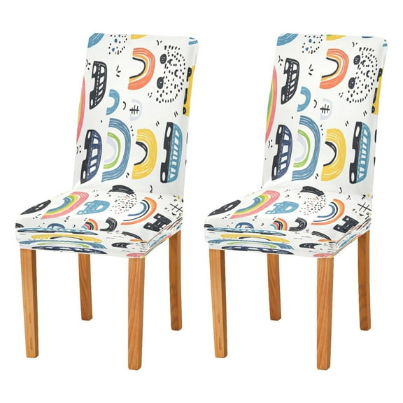 BZSMCE Chairs Slipcovers Dining Chair Covers Design Drawing Painting Creative Pattern