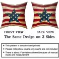 thumbnail image 6 of Vintage American Flag Patriotic Pillow Covers Set of&nbsp; Red Stripe Blue Star Pillow Covers 4th of July Pillow Covers Home Decorative Soft Cushion Case for Bed Sofa Couch 18x18 Inch, 6 of 6