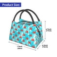thumbnail image 2 of Fotbe Crab Swims In The Ocean Bolsa Térmica Portátil con Estampado, Bolsa de Entrega de Alimentos Aislada, Bolsa Reutilizable de Gran Capacidad para Comidas y Supermercado, 2 of 6