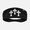 Black, variant on Gothic Cross Headband