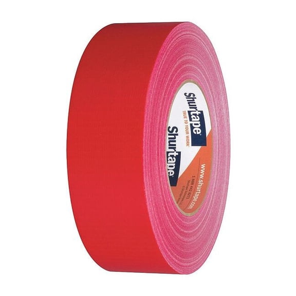 Shurtape Duct Tape, Red, 60 yd L, 1-7/8 in W PC 600