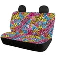 thumbnail image 3 of Psesaysky Colorful Leopard Print, Non-Slip Replacement Seat Protectors Set of 2 Waterproof All Weather Car Back Seat Cover for Auto Car Interior, 3 of 5