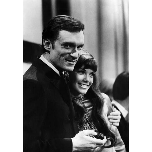 Hugh Hefner And Barbi Benton.Ca 1969. Courtesy Csu ArchivesEverett Collection. History (24 x 36)