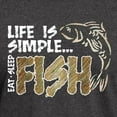 thumbnail image 3 of CafePress - Life Is Simple...FISH Dark T Shirt - Men's Classic Graphic Cotton T-Shirt, 3 of 4