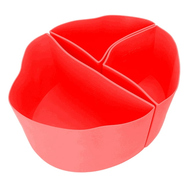 Silicone Cook Pot Divider, 2 Ways Clean Slow Cooker Liner For Home Black,Grey,Red,Blue