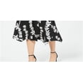 thumbnail image 6 of Alfani Women's Printed MIDI Wrap Skirt Black Size 16, 6 of 6