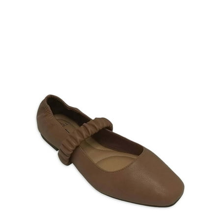 

Time and Tru Women s Ruched MaryJanes